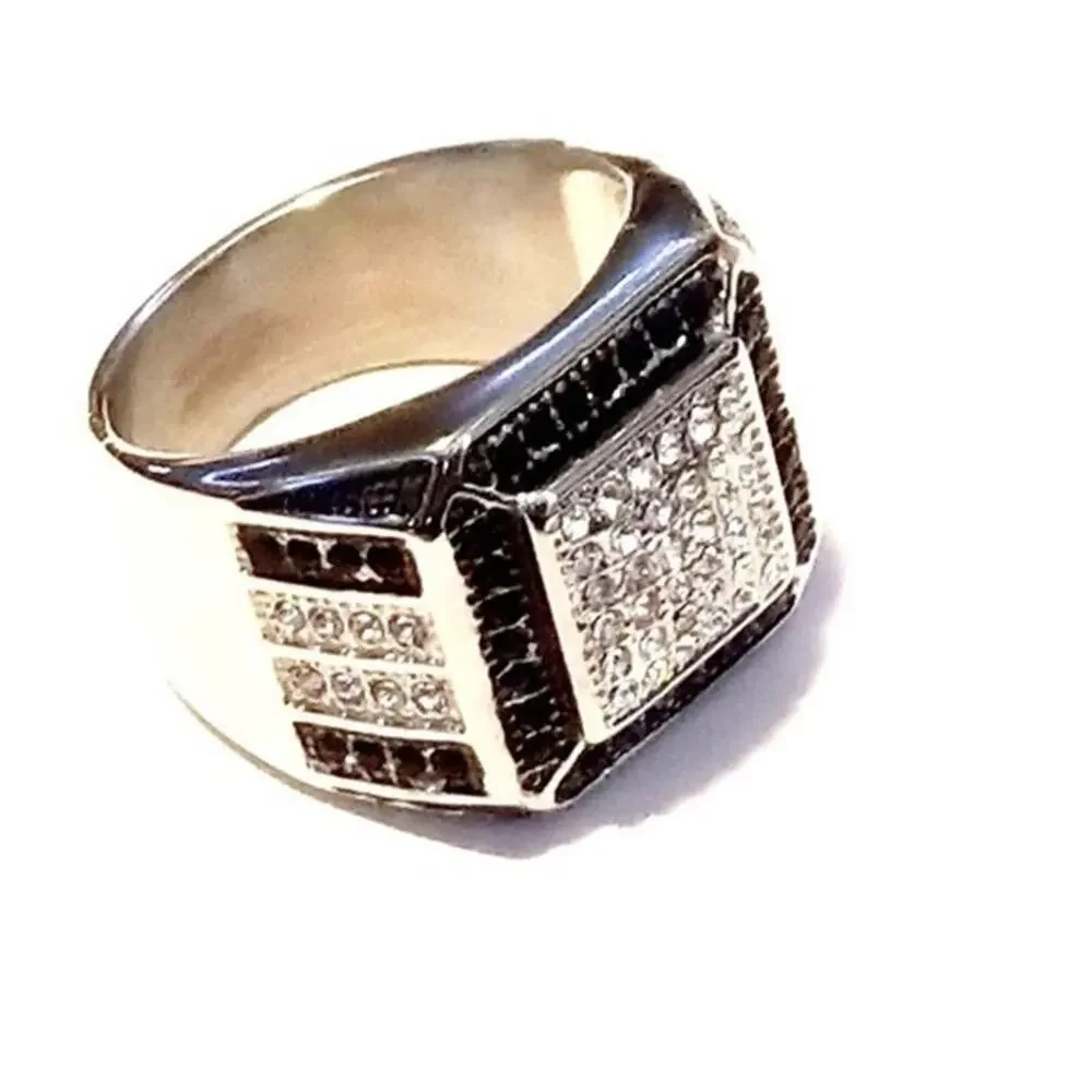 New stainless steel cz ring size‎ 9